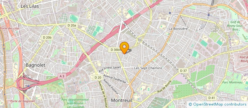 localisation de l'entreprise CAGIMA à MONTREUIL