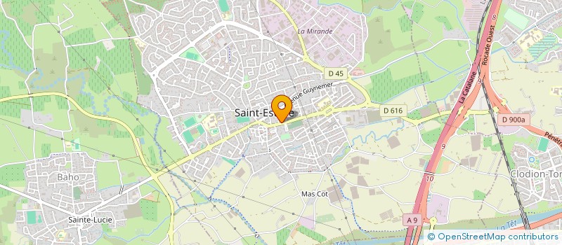 localisation de l'entreprise CAGIPAIN à SAINT-ESTEVE