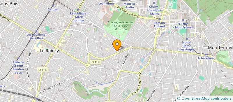 localisation de l'entreprise CAGLAR à CLICHY-SOUS-BOIS