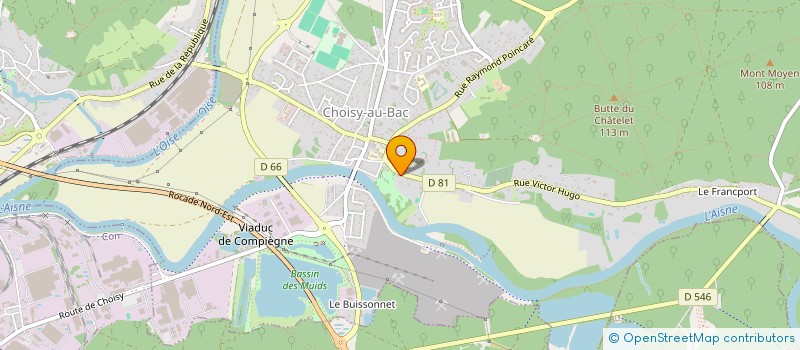 localisation de l'entreprise CAGLIAMINE  CHOISY-AU-BAC