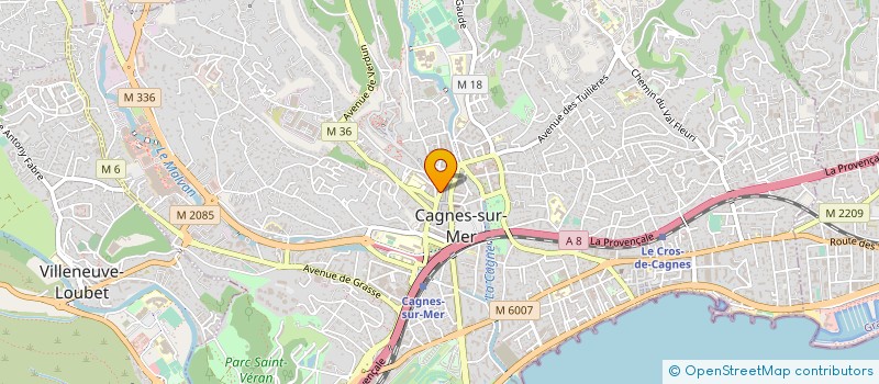 localisation de l'entreprise CAGLIOSTRO à CAGNES-SUR-MER