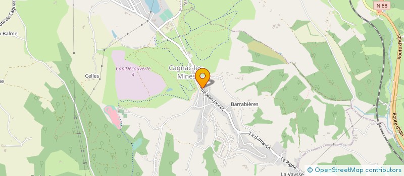 localisation de l'entreprise CAGNAC CARMAUX MOTOS ET LOISIRS  CAGNAC-LES-MINES