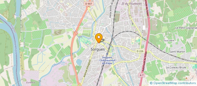 localisation de l'entreprise CAGNARD  SORGUES