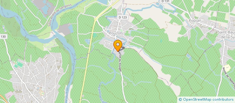 localisation de l'entreprise CAGNEAUX-FICHES  POUZOLS