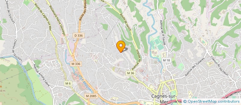 localisation de l'entreprise CAGNES BATIMENT CONSTRUCTION à CAGNES-SUR-MER