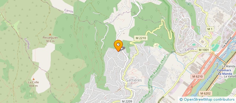 localisation de l'entreprise CAGNES PLOMBERIE à GATTIERES