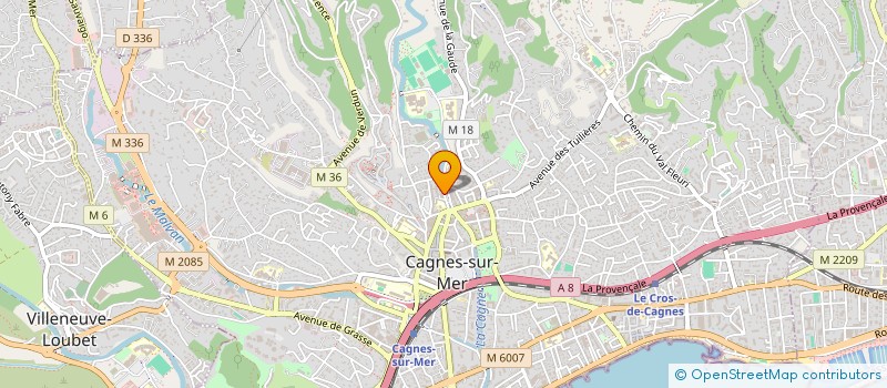 localisation de l'entreprise CAGNES REPROGRAPHIE à CAGNES-SUR-MER