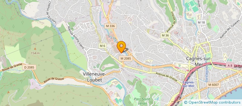 localisation de l'entreprise CAGNES SUR MER LOISIRS SAS  CAGNES-SUR-MER