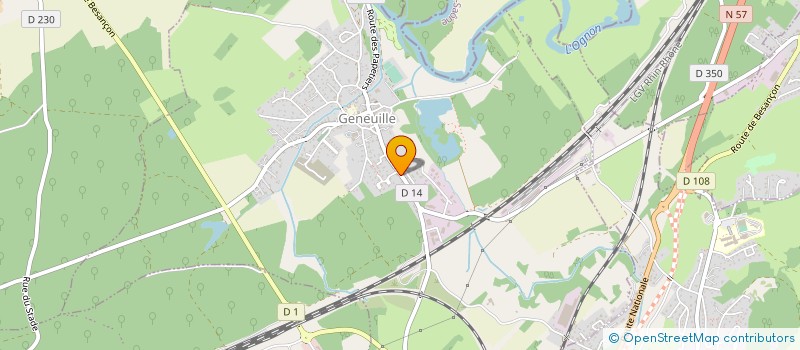 localisation de l'entreprise CAGNETTA à GENEUILLE
