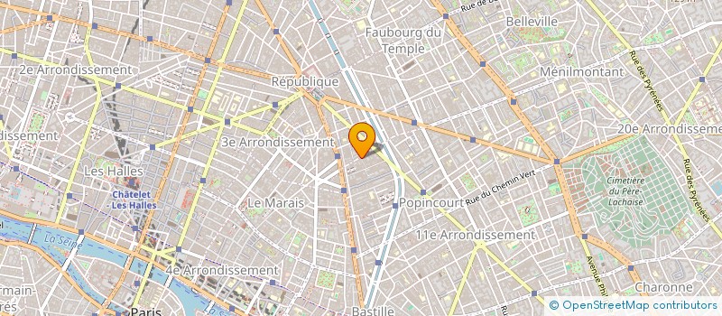 localisation de l'entreprise CAGNI-RIGOTHIER SA à PARIS