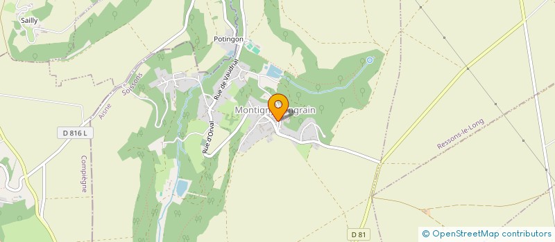 localisation de l'entreprise CAGNIARD FRANCIS PAYSAGISTE à RESSONS-LE-LONG