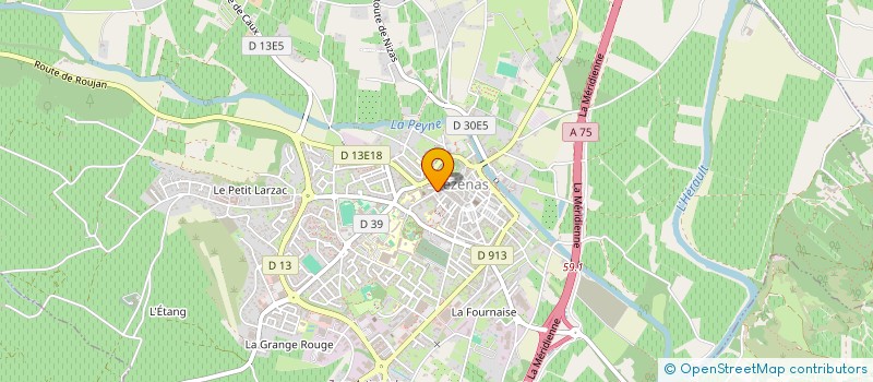 localisation de l'entreprise CAGOU  PEZENAS