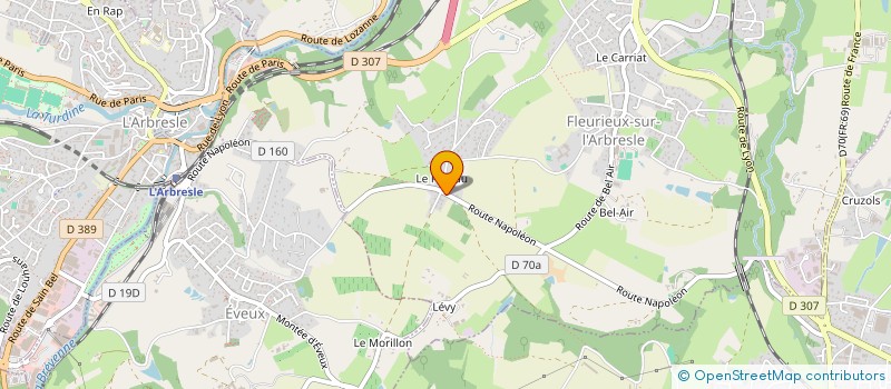 localisation de l'entreprise CAGOUILLE  LENTILLY