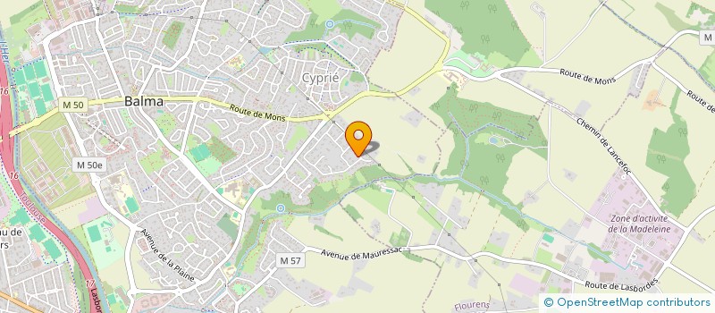 localisation de l'entreprise CAGP  BALMA