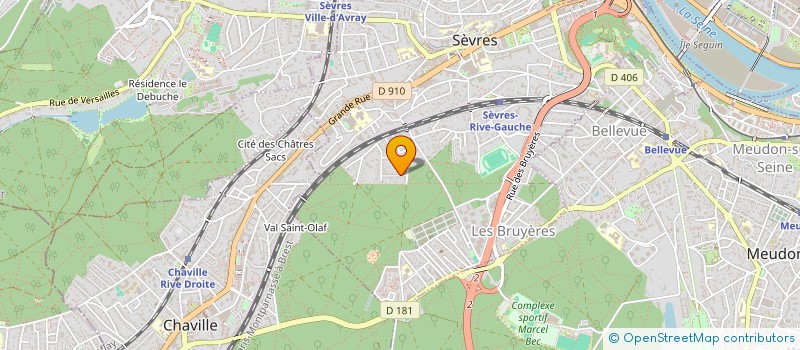 localisation de l'entreprise CAGPHARMA à SEVRES