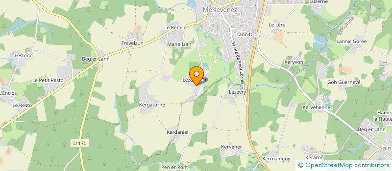 localisation de l'entreprise CAHEGAVI  MERLEVENEZ