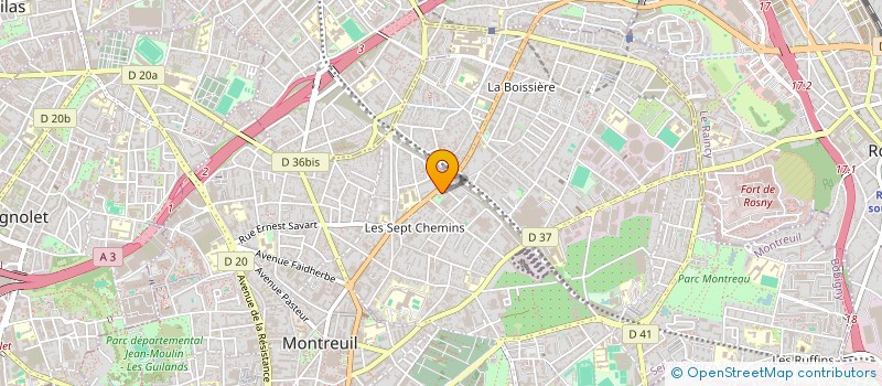 localisation de l'entreprise CAHEMA à MONTREUIL