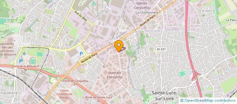 localisation de l'entreprise CAHERIS à NANTES