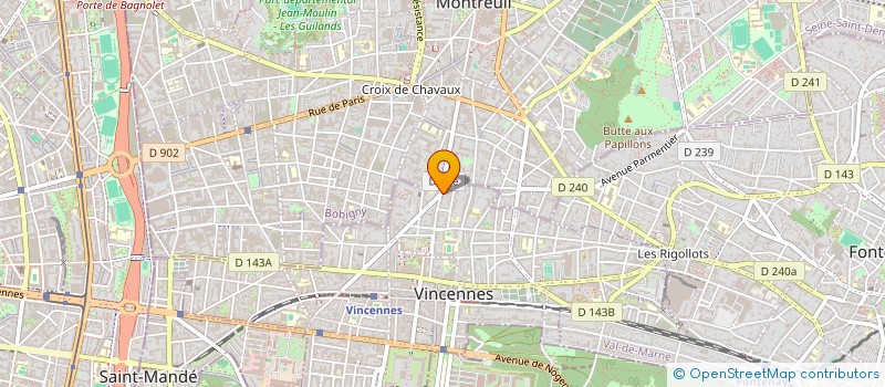 localisation de l'entreprise CAHETEL  VINCENNES