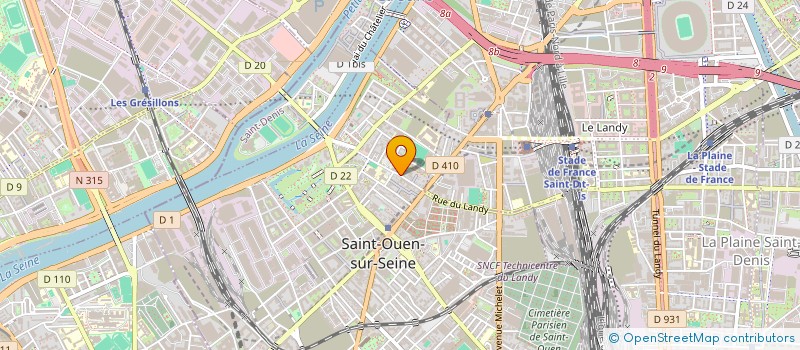localisation de l'entreprise CAHIER à SAINT-OUEN-SUR-SEINE