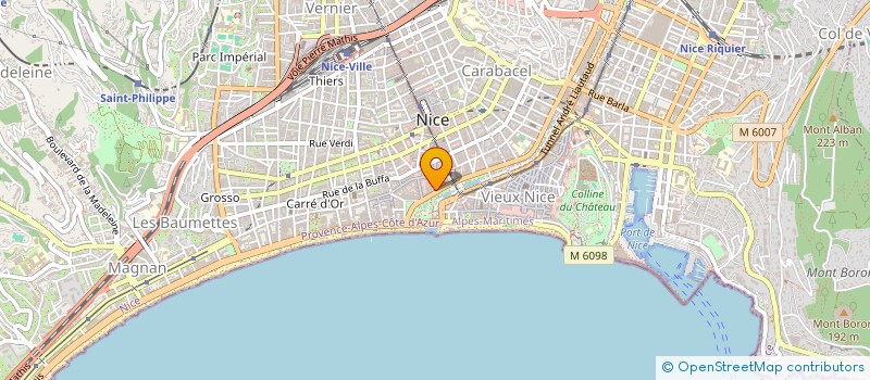 localisation de l'entreprise CAHM à NICE