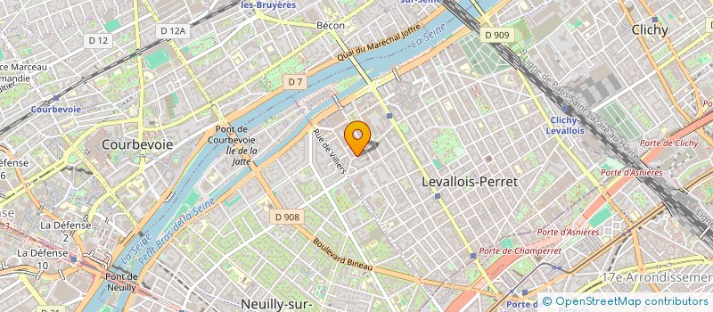 localisation de l'entreprise CAHNOISE à LEVALLOIS PERRET