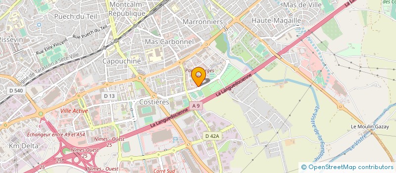 localisation de l'entreprise CAHOLD  NIMES