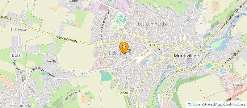 localisation de l'entreprise CAHOREAU OGER VERDIERE  MONTIVILLIERS