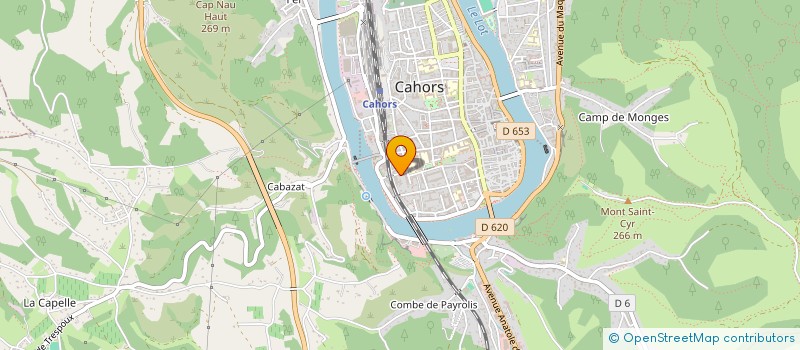 localisation de l'entreprise CAHORS EN FORME à CAHORS
