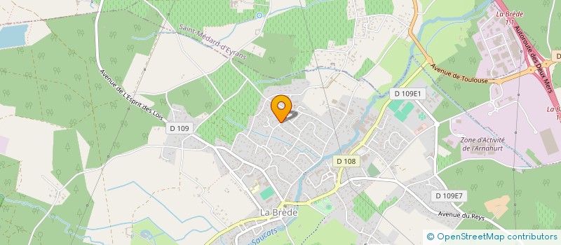 localisation de l'entreprise CAHORS INVEST  LA BREDE