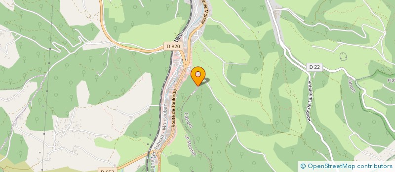 localisation de l'entreprise CAHORS MOTO  LE MONTAT