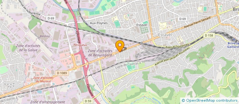 localisation de l'entreprise CAHORS OPTIC  BRIVE-LA-GAILLARDE