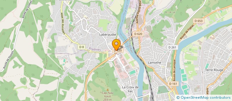 localisation de l'entreprise CAHORS PRADIS à PRADINES