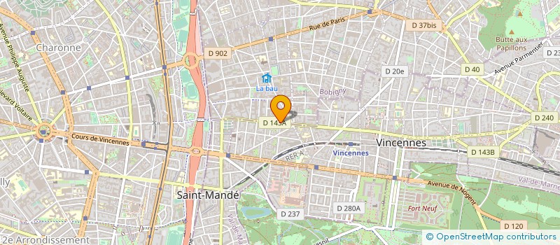 localisation de l'entreprise CAHOUET à MONTREUIL