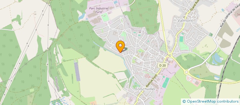 localisation de l'entreprise CAHSI  FOLSCHVILLER