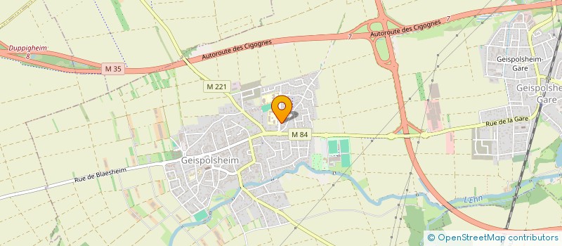 localisation de l'entreprise CAHUTES  GEISPOLSHEIM