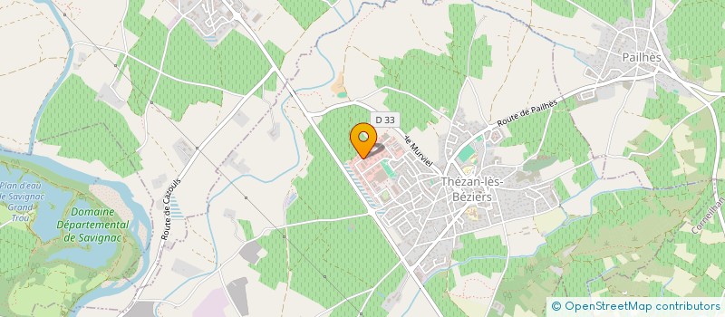 localisation de l'entreprise CAHUZAC à THEZAN-LES-BEZIERS