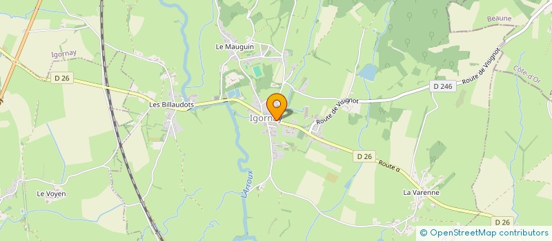 localisation de l'entreprise CAI (COMITE D'ANIMATION D'IGORNAY)  IGORNAY