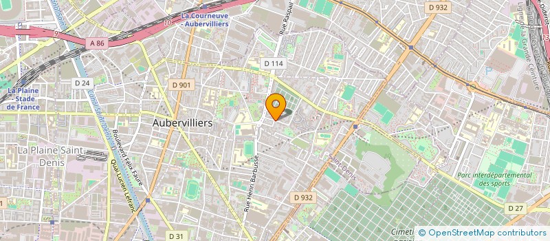 localisation de l'entreprise CAI SARL à AUBERVILLIERS