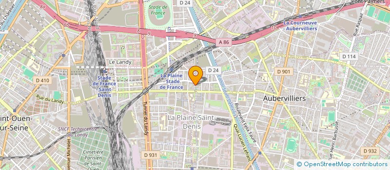 localisation de l'entreprise CAIANO  AUBERVILLIERS