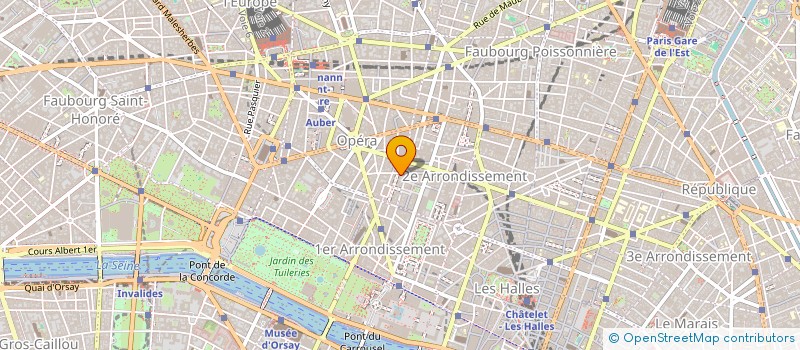 localisation de l'entreprise CAICG TENEUR DE COMPTE à PARIS