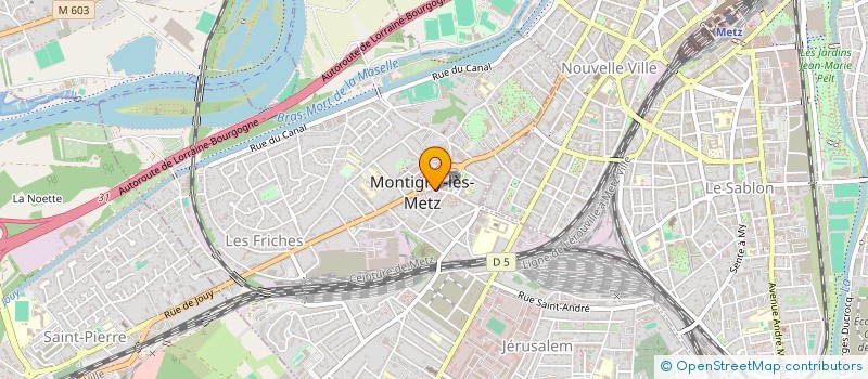 localisation de l'entreprise CAICL INFORM CONSTR DE LORRAIN à MONTIGNY-LES-METZ