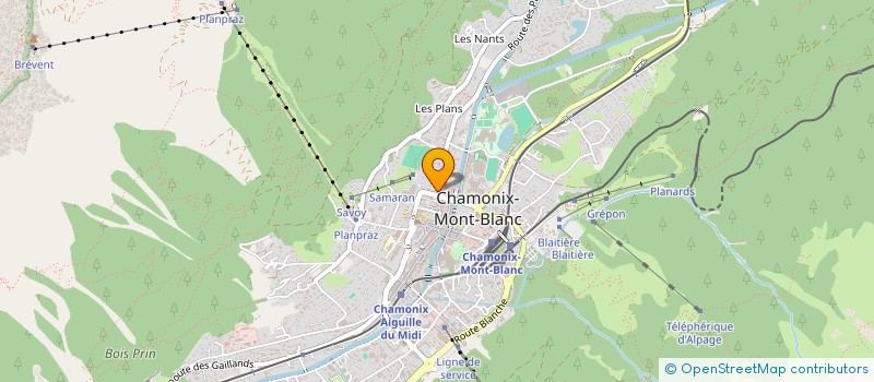 localisation de l'entreprise CAICOS22 FRANCE  CHAMONIX-MONT-BLANC