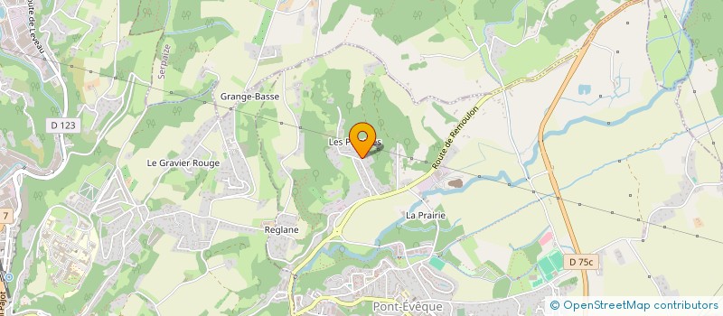 localisation de l'entreprise CAIE  PONT-EVEQUE