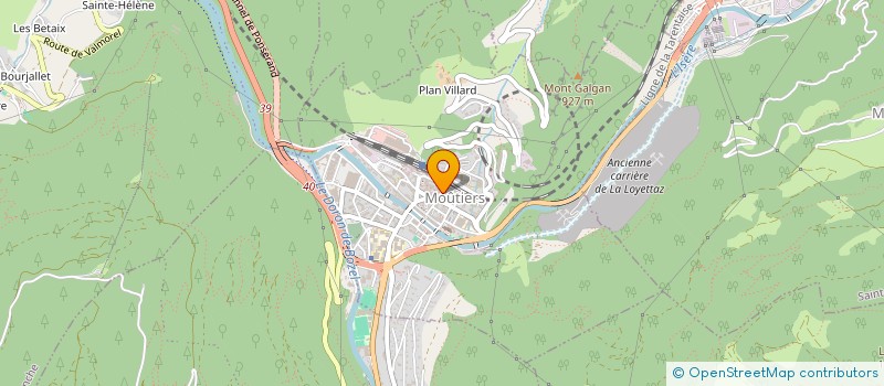 localisation de l'entreprise CAIISSE LOCALE DE CREDIT AGRICOLE  MOUTIERS