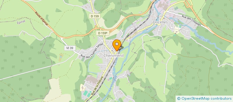 localisation de l'entreprise CAIJE 4  CHENIMENIL
