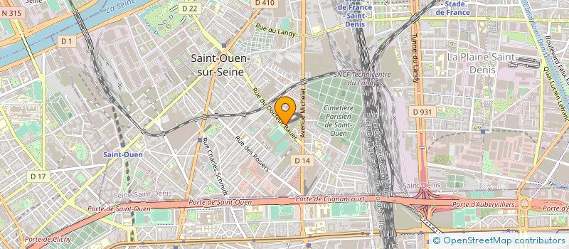 localisation de l'entreprise CAIL à SAINT-OUEN-SUR-SEINE