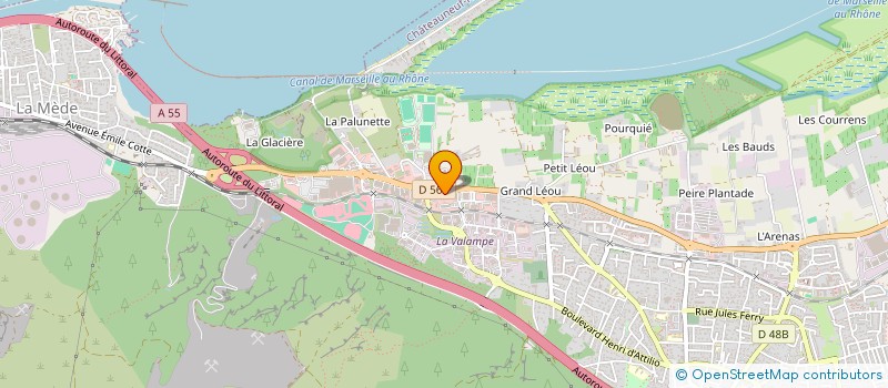 localisation de l'entreprise CAILA TRANSPORTS à CHATEAUNEUF-LES-MARTIGUES