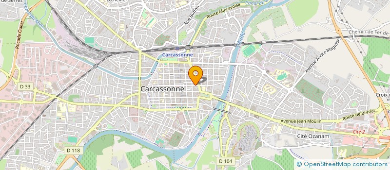 localisation de l'entreprise CAILHAUJET TRAN HUU LOC à CARCASSONNE