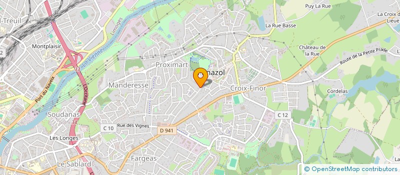 localisation de l'entreprise CAILI à PANAZOL